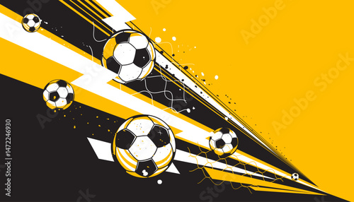 Football or soccer background design. The sport concept
