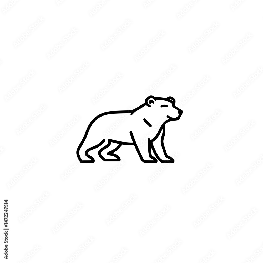Fototapeta premium polar bear vector