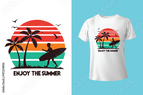 Summer t shirt design