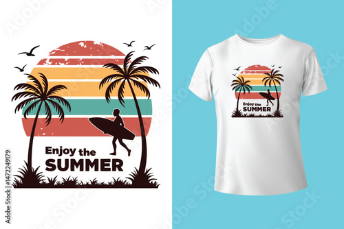 Summer t shirt design