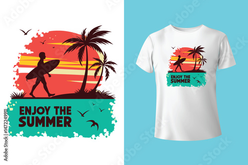 Summer t shirt design