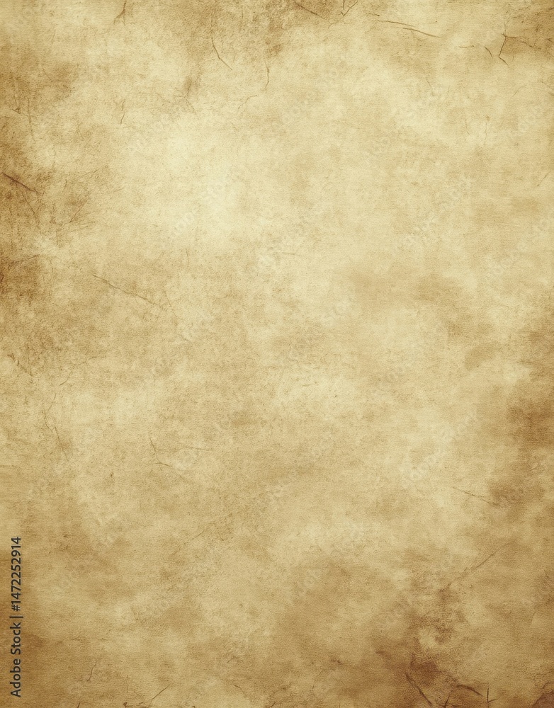 Aged parchment texture background, showing subtle variations in beige and brown tones, ideal for vintage designs or historical projects. The paper exhibits a distressed, antique aesth : Generative AI Aged parchment texture background, showing subtle variations in beige and brown tones, ideal for vintage designs or historical projects. The paper exhibits a distressed, antique aesth : Generative AI