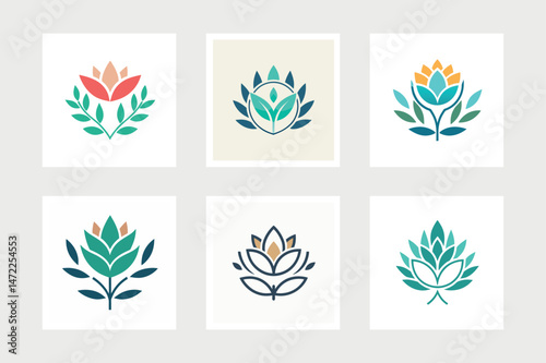 




   Flower logo vector illustration.
