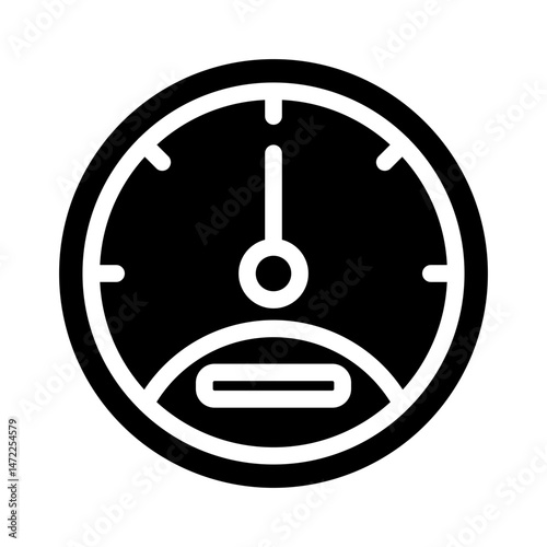 speedometer glyph icon