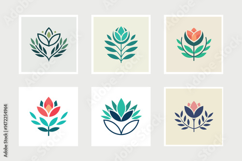 




   Flower logo vector illustration.
