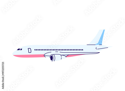 Illustration of an Space Airplane Cartoon Element