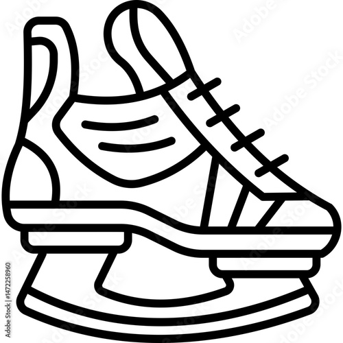 Ice Skates  Line Icon