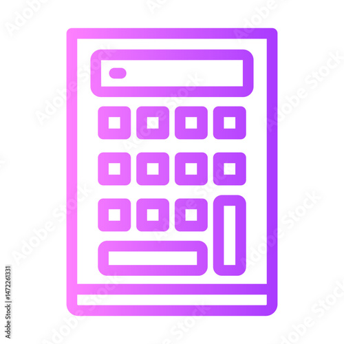 calculator gradient icon
