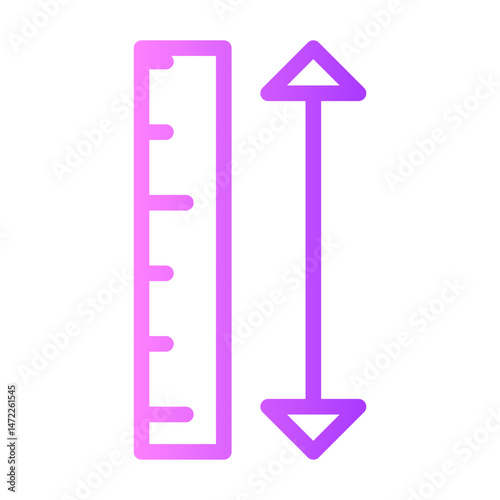 ruler gradient icon