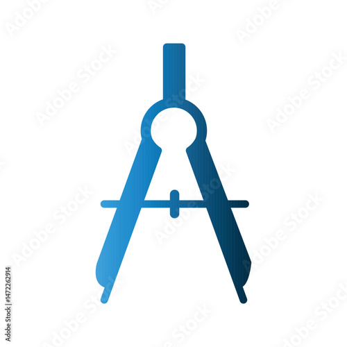 Drawing Compass icon design template