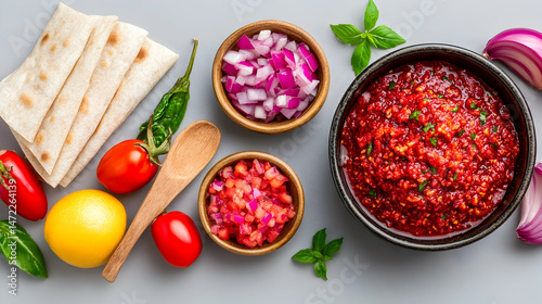 Wallpaper Mural Fresh ingredients for a vibrant salsa Torontodigital.ca