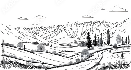 drown landscape art 