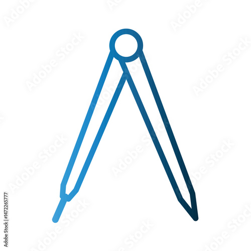 Drawing Compass icon design template