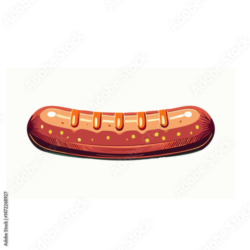 hot dog on white background