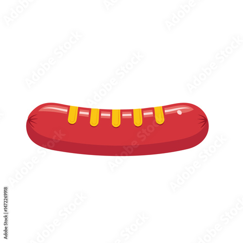 hot dog on white background
