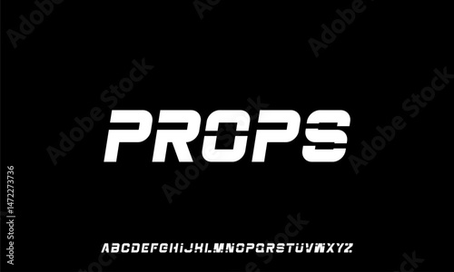 "Props" Bold Typography: Modern and dynamic "Props" in a bold, sans-serif font, commanding attention on a dark background. Showcasing the word "Props" in typography.
