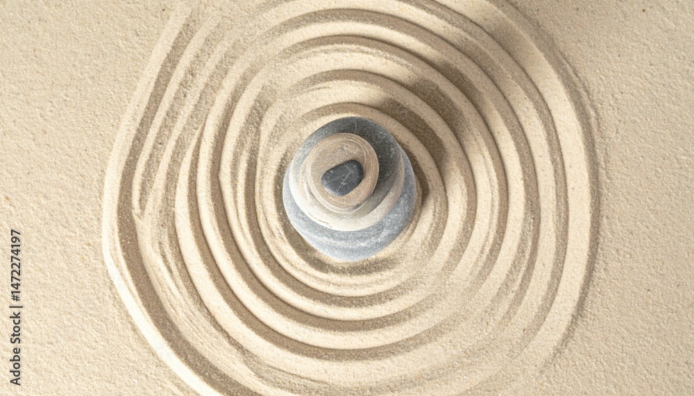 Naklejka premium Creating intricate sand patterns artistry in nature's canvas beachside serenity visual art tranquil setting aerial perspective