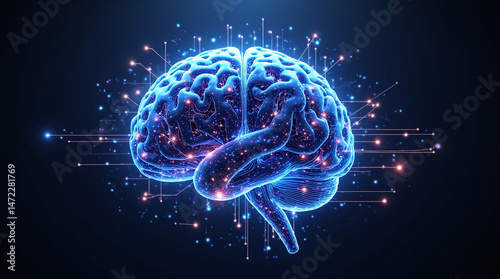 Mind of the Machine: AI Brain Concept