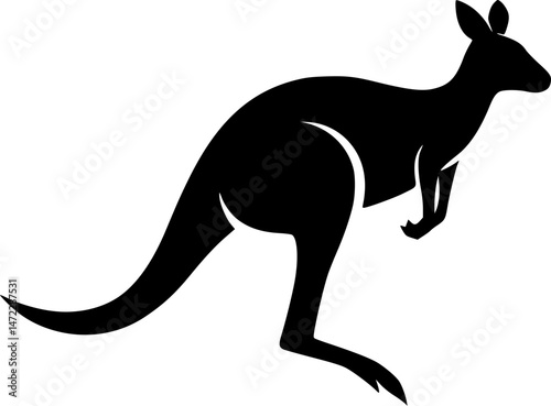 Kangaroo Silhouette Vector