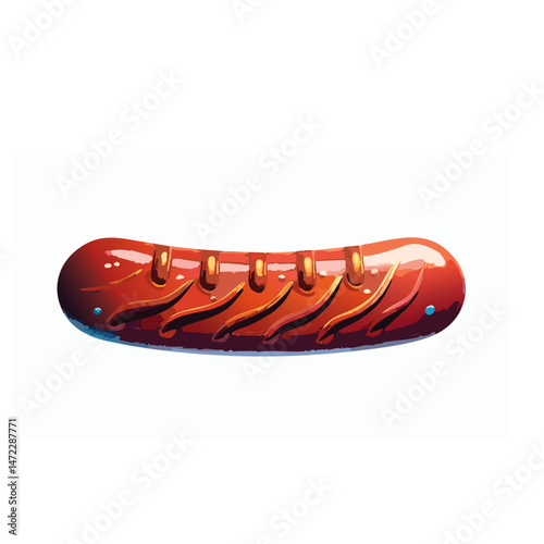 hot dog on white background