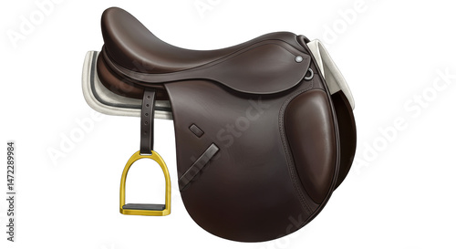Isolated Horse Saddle