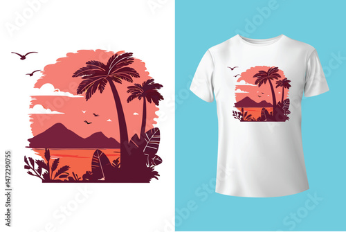 Colorful abstract patterned t shirts showcasing modern fashion design