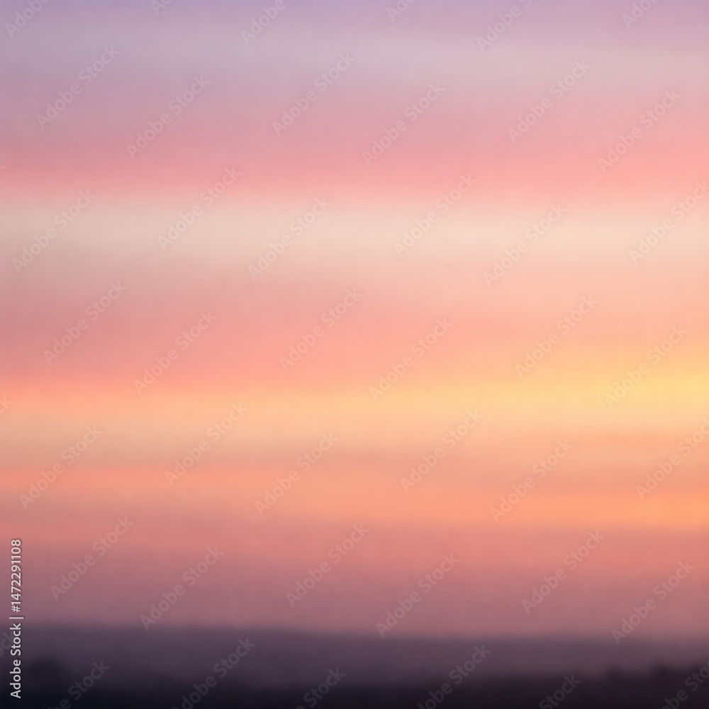 Fototapeta premium Soft Blush Sky Gradient