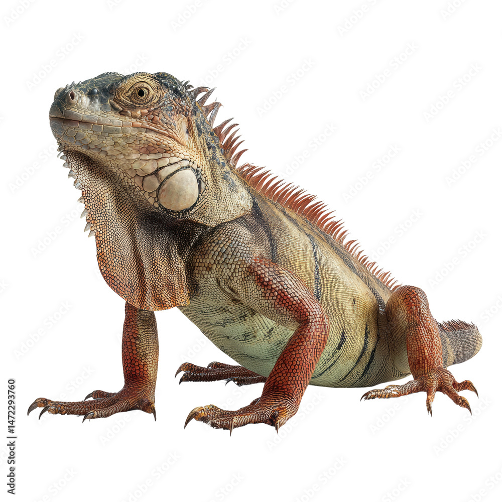 Obraz premium Vibrant Portrait of a Lizard with Unique Features
