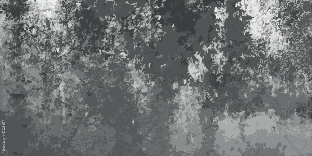 Fototapeta premium Abstract texture that resembles a weathered, industrial concrete wall. dark gray tones with irregular white patches and distressed rough texture. Concrete wall with rough texture.