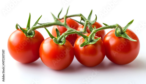 Obraz na płótnie One red ripe tomato isolated on white w salonie