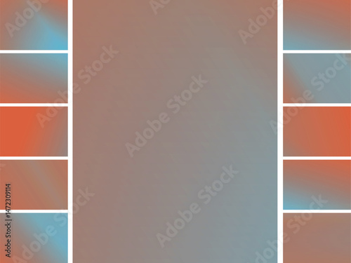 Abstract gradient grid, muted orange and blue, modern background pattern