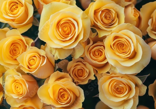 Vibrant Yellow Roses Displaying Elegance and Beauty in a Floral Arrangement Perfect for Celebrations and Special Occasions