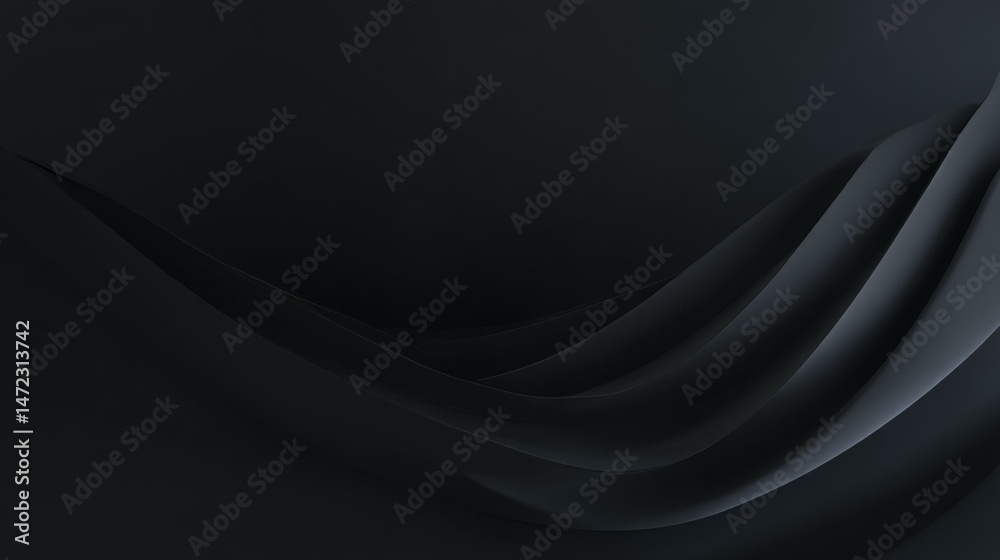 Abstract Dark Fabric Drape Design Abstract Dark Fabric Drape Design