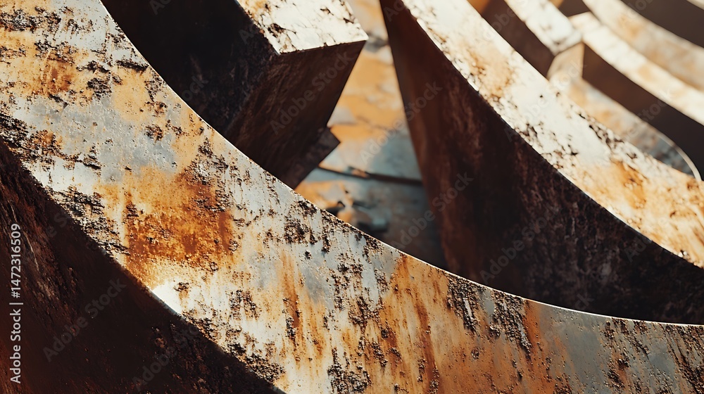 Rustic metal abstract design Rustic metal abstract design