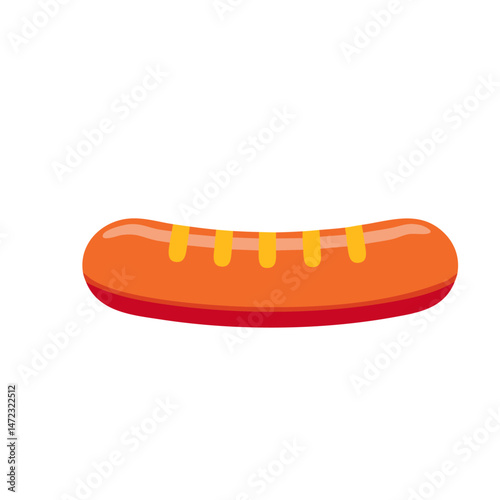 hot dog on white background