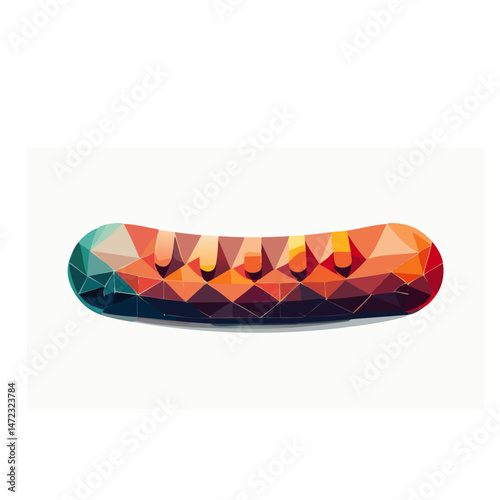 hot dog on white background