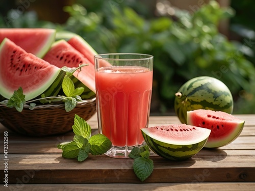 fresh watermelon smoothie