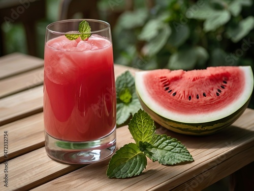 fresh watermelon smoothie
