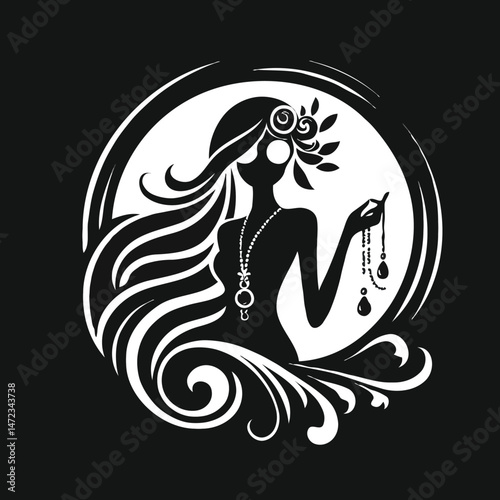 Luxury Girl Black Logo