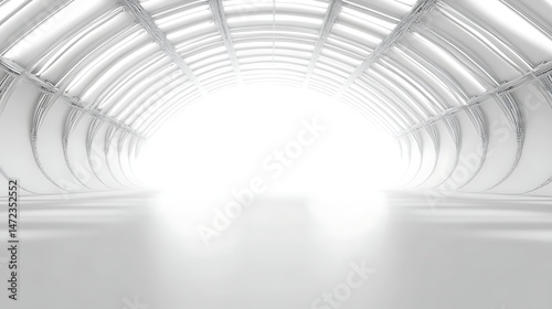 Wallpaper Mural White arch tunnel interior design Torontodigital.ca