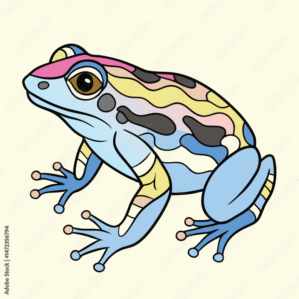 Obraz premium Frog on a leaf