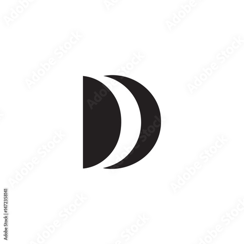 A creative vector logo design with "D" letter .	