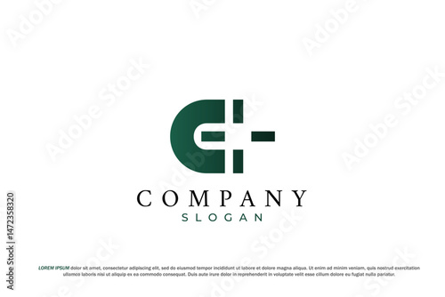 letter c target scope crosshair logo