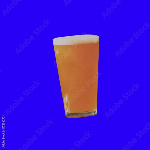 glass of beer isolated on white background
