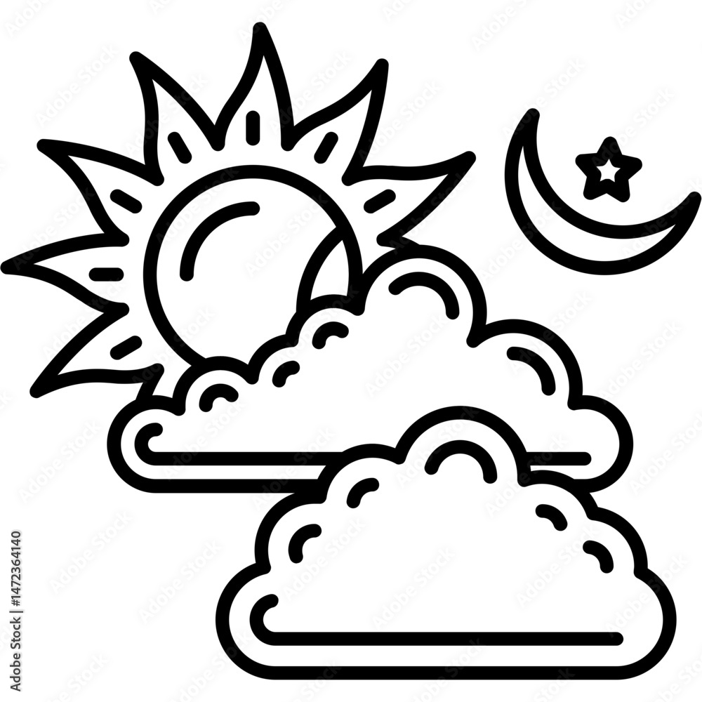 Obraz premium Sun Icon