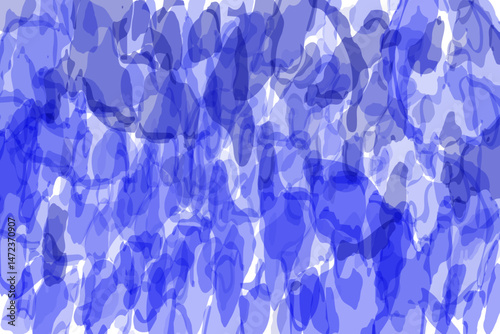Abstract background of blue watercolor spots. Translucent texture of watercolor strokes. Vector illustration for projects