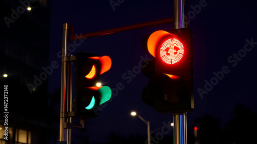 Modern LED Traffic Lights - Innovative Technology for Urban Infrastructure