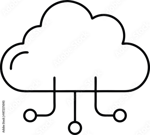cloud computing concept icon