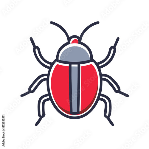 Beetle Icon Insect Bug Nature Coleoptera Transparent Background Vector