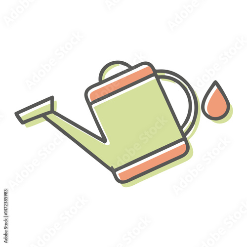 Watering Can Icon Gardening Tool Plant Water Transparent Background